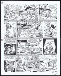 Planche noir et blanc, Le Scrameustache, Le Renégat (T.11), Roland Gos