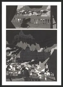 Planche noir et blanc, Les Ogres-Dieux, Demi-Sang (T.2), Bertrand Gatignol