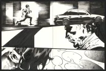 Planche noir et blanc, Jazz Maynard, Live in Barcelona (T.7),  Roger
