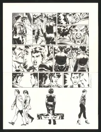 Black and white original page, Jazz Maynard, Live in Barcelona (T.7),  Roger