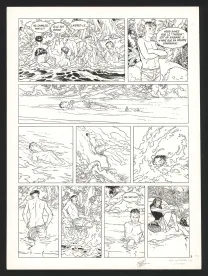 Planche noir et blanc, Les Maîtres de l'orge, Charles, 1854 (T.1), Francis Vallès