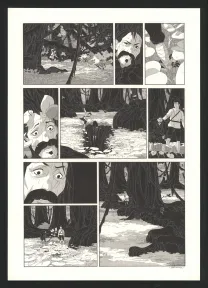 Black and white original page, Les Ogres-Dieux, Le Grand Homme (T.3), Bertrand Gatignol