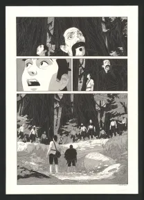 Black and white original page, Les Ogres-Dieux, Le Grand Homme (T.3), Bertrand Gatignol