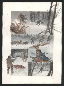 Colored original page, Le Chemin du couchant, Marqué par le diable (T.2), Sergio Tisselli