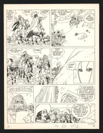 Planche noir et blanc, Masquerouge, Le Rendez-vous de Chantilly  (T.3), André Juillard