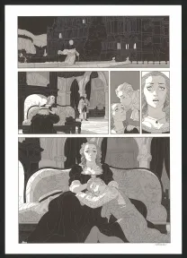 Black and white original page, Les Ogres-Dieux, Demi-Sang (T.2), Bertrand Gatignol