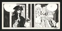 Planche noir et blanc, Dick Turpin, Lele Vianello