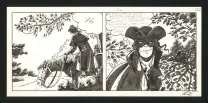 Planche noir et blanc, Dick Turpin, Lele Vianello
