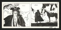 Black and white original page, Dick Turpin, Lele Vianello