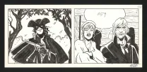 Planche noir et blanc, Dick Turpin, Lele Vianello