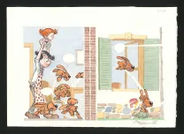 Planche couleur, Boule et Bill, La partie de crêpes  (T.1), José Luis Munuera