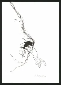 Illustration noir et blanc, Nävis, José Luis Munuera