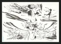 Black and white original page, Zorglub, La fille du Z  (T.1), José Luis Munuera