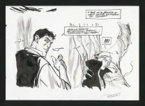 Black and white original page, Sortilèges, José Luis Munuera