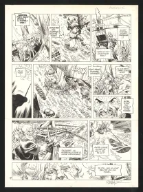 Planche noir et blanc, Asgard, Pied-de-fer (T.1), Ralph Meyer