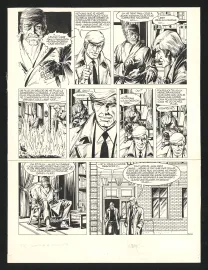 Planche noir et blanc, Bruno Brazil, Sarabande à Sacramento (T.6), William Vance