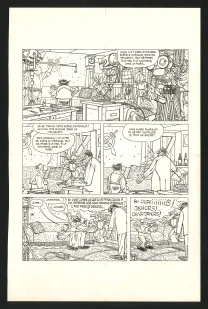Black and white original page, Georges et Louis romanciers, Georges et Louis racontent (T.1), Daniel Goossens