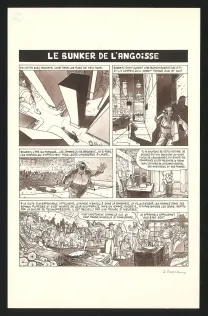 Planche noir et blanc, Georges et Louis romanciers, La fin du monde (T.3), Daniel Goossens