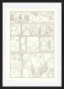Black and white original page, Les Ogres-Dieux, La Première née (T.4), Bertrand Gatignol