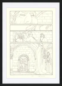 Black and white original page, Les Ogres-Dieux, La Première née (T.4), Bertrand Gatignol