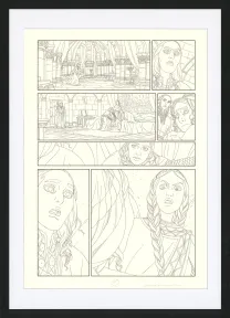 Black and white original page, Les Ogres-Dieux, La Première née (T.4), Bertrand Gatignol