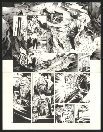 Black and white original page, Jazz Maynard, Trois corbeaux (T.6),  Roger