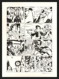 Planche noir et blanc, Jazz Maynard, Blood, Jazz and tears (T.5),  Roger