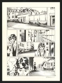 Planche noir et blanc, Jazz Maynard, Blood, Jazz and tears (T.5),  Roger