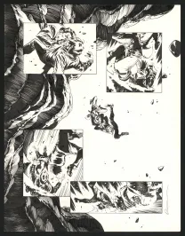 Planche noir et blanc, Jazz Maynard, Trois corbeaux (T.6),  Roger
