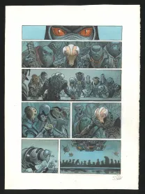 Planche couleur, Orbital, Contacts (T.8), Serge Pellé