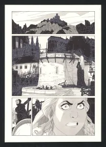 Black and white original page, Les Ogres-Dieux, La Première née (T.4), Bertrand Gatignol