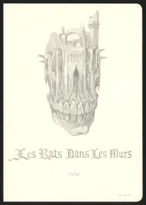 Black and white illustration, Les Carnets Lovecraft, Les Rats dans les murs, Armel Gaulme