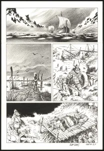 Planche noir et blanc, Le Vagabond des Étoiles , Seconde partie (T.2),  Riff Reb's