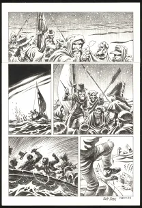 Black and white original page, Le Vagabond des Étoiles , Seconde partie (T.2),  Riff Reb's