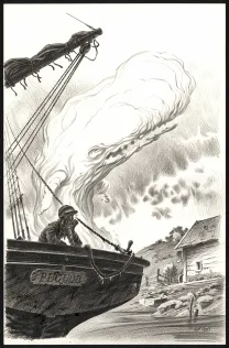Illustration noir et blanc,  Riff Reb's