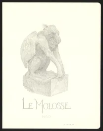 Illustration noir et blanc, Les Carnets Lovecraft, Le Molosse, Armel Gaulme
