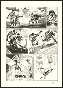 Black and white original page, SuperGroom, Héros malgré lui (T.1),  Yoann