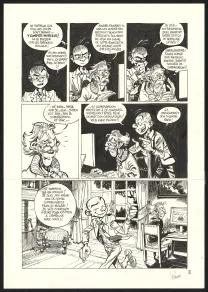 Planche noir et blanc, SuperGroom, La Guerre olympique (T.2),  Yoann