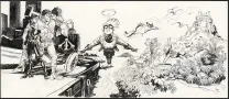 Black and white illustration, SuperGroom,  Yoann