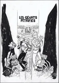 Couverture, Une Aventure de Spirou et Fantasio, Les Géants pétrifiés (T.1),  Yoann
