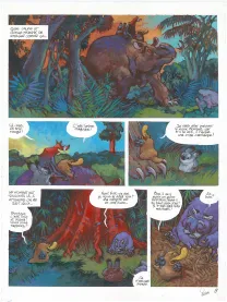 Colored original page, Toto l'ornithorynque, Toto l'ornithorynque au pays du ciel (T.6),  Yoann