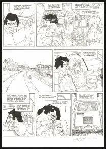 Planche noir et blanc, Les Beaux étés, Cap au Sud ! (T.1), Jordi Lafebre