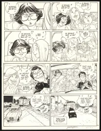 Black and white original page, Les Beaux étés, Cap au Sud ! (T.1), Jordi Lafebre