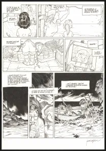 Planche noir et blanc, Les Beaux étés, La Calanque (T.2), Jordi Lafebre