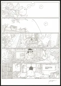 Planche noir et blanc, Les Beaux étés, Le Repos du guerrier (T.4), Jordi Lafebre