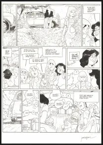 Planche noir et blanc, Les Beaux étés, Le Repos du guerrier (T.4), Jordi Lafebre