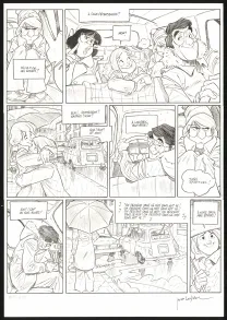 Planche noir et blanc, Les Beaux étés, La Fugue (T.5), Jordi Lafebre