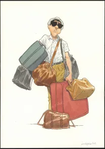 Colored illustration, Les Beaux étés, Mam'zelle Estérel (T.3), Jordi Lafebre