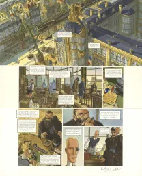 Colored original page, Le Réseau Bombyce, Papillons de nuit (T.1),  Cecil