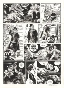 Planche noir et blanc, Undertaker, Salvaje (T.6), Ralph Meyer